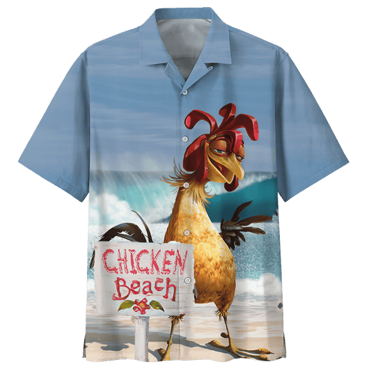 Chicken Beach Hawaiian Shirt For Men Women