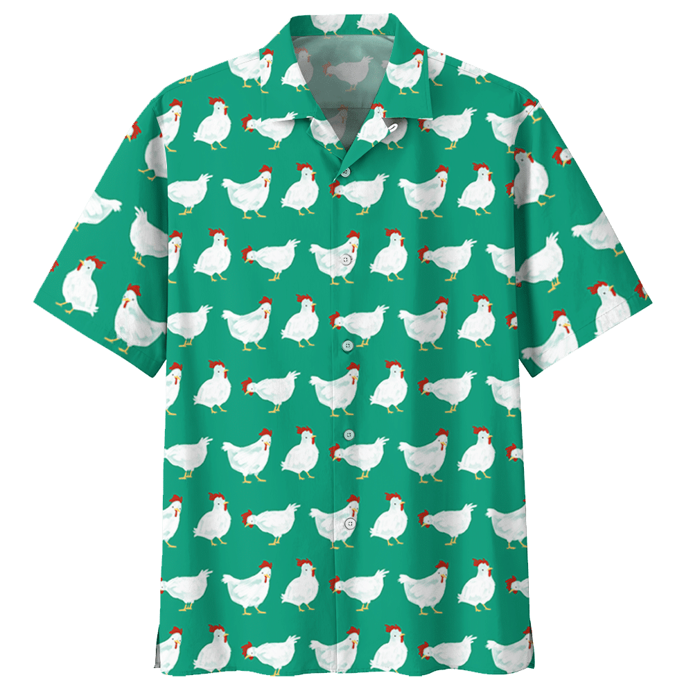 Chicken Hawaiian Shirt Clothing Red For Men Women