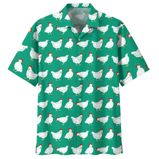 Chicken Hawaiian Shirt Clothing Red For Men Women