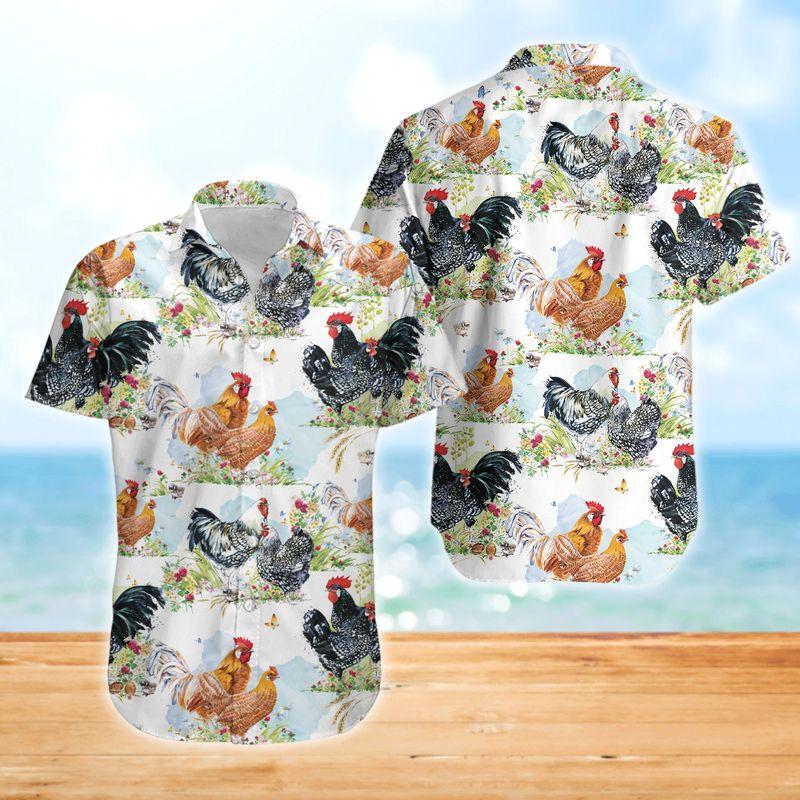 Chicken Hawaiian Shirt For Men Women