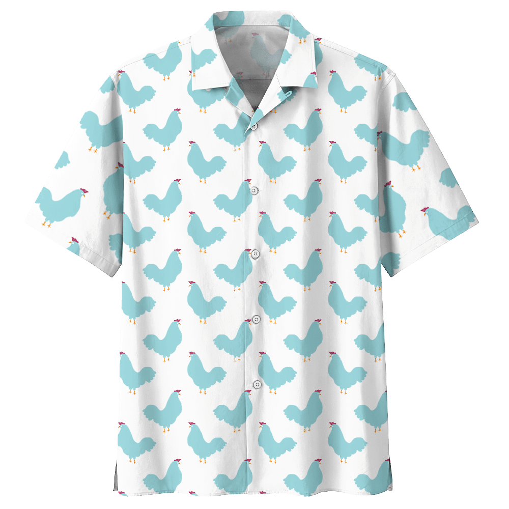 Chicken Hawaiian Shirt Royal For Men Women