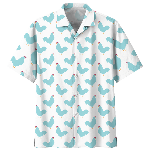 Chicken Hawaiian Shirt Royal For Men Women