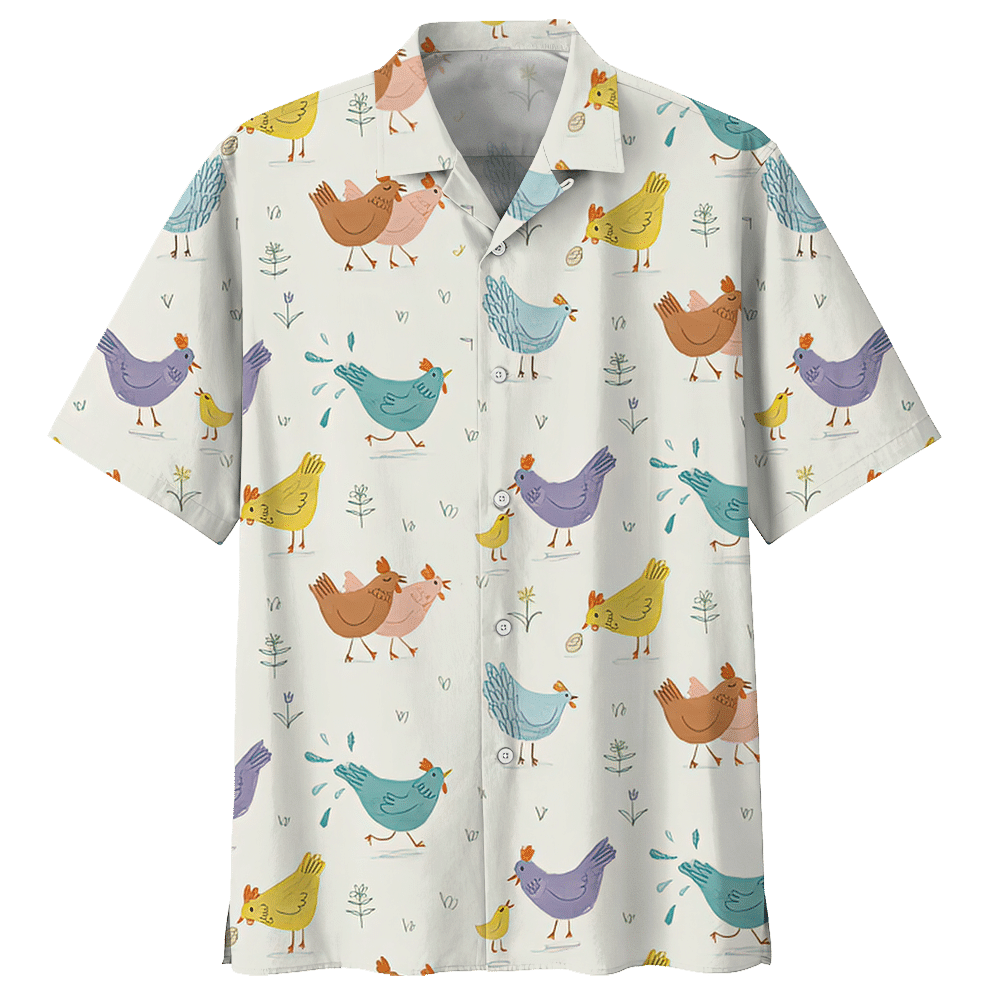 Chicken Hawaiian Shirt For Men Women