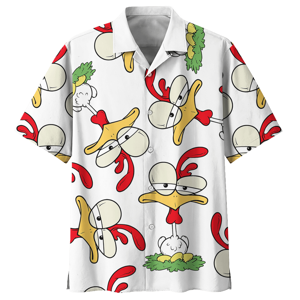 Chicken Hawaiian Shirt Sport Grey For Men Women