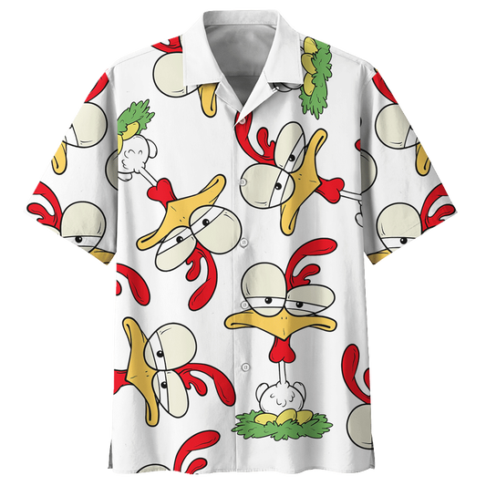 Chicken Hawaiian Shirt Sport Grey For Men Women