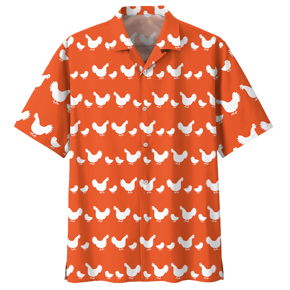 Chicken Hawaiian Shirt Sport Grey For Men Women