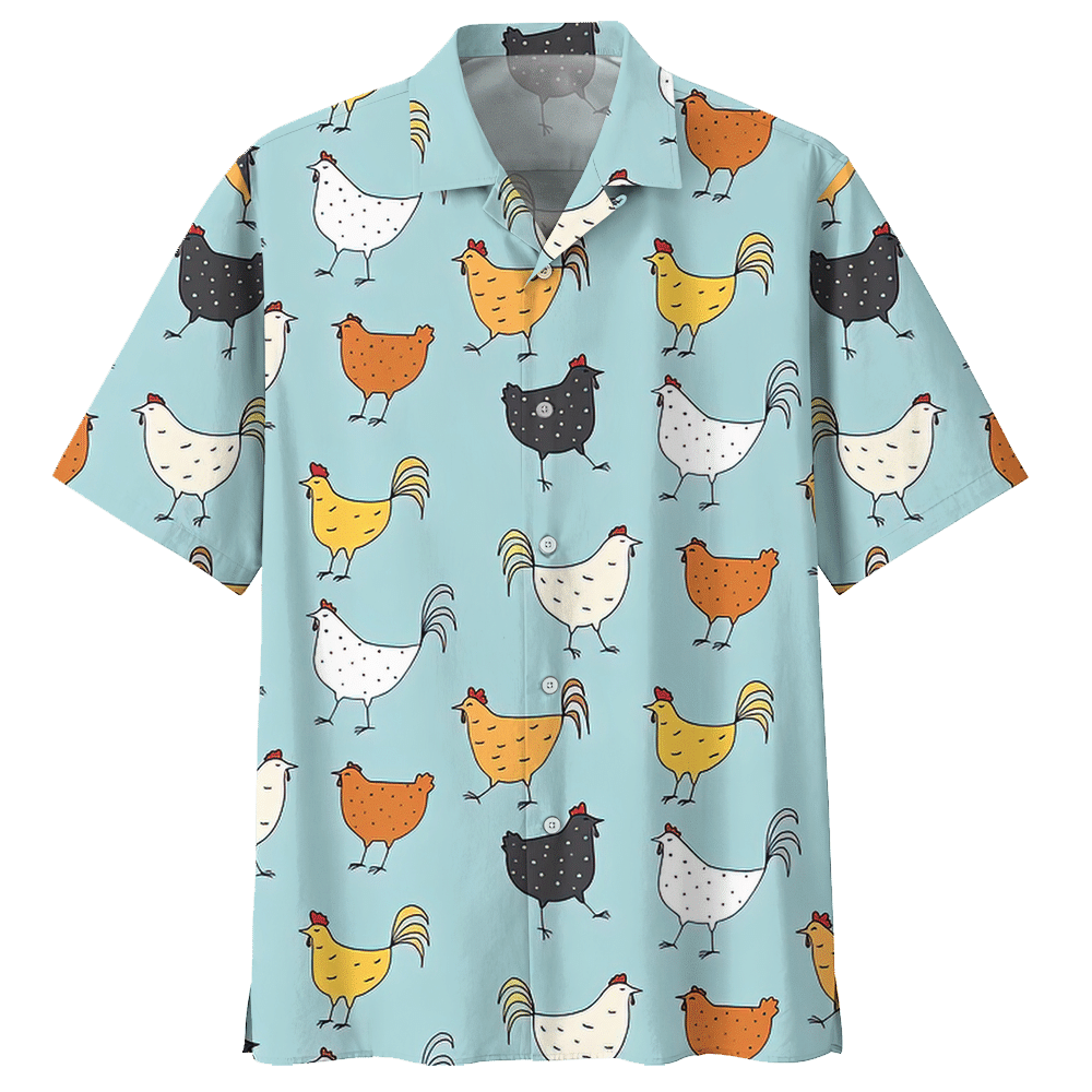 Chicken Hawaiian Shirt For Men Women