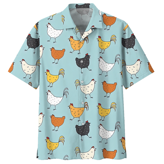 Chicken Hawaiian Shirt For Men Women