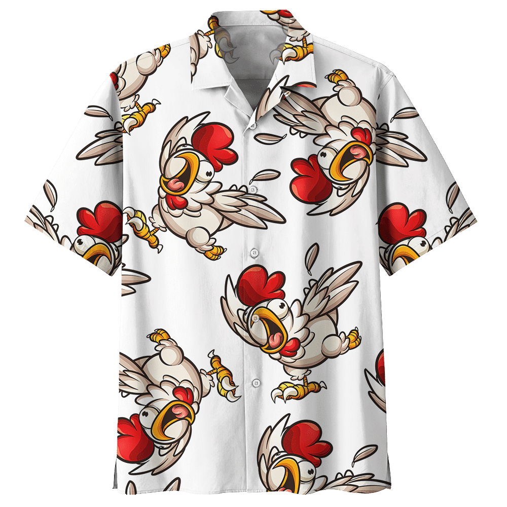 Chicken Hawaiian Shirt Sport Grey For Men Women