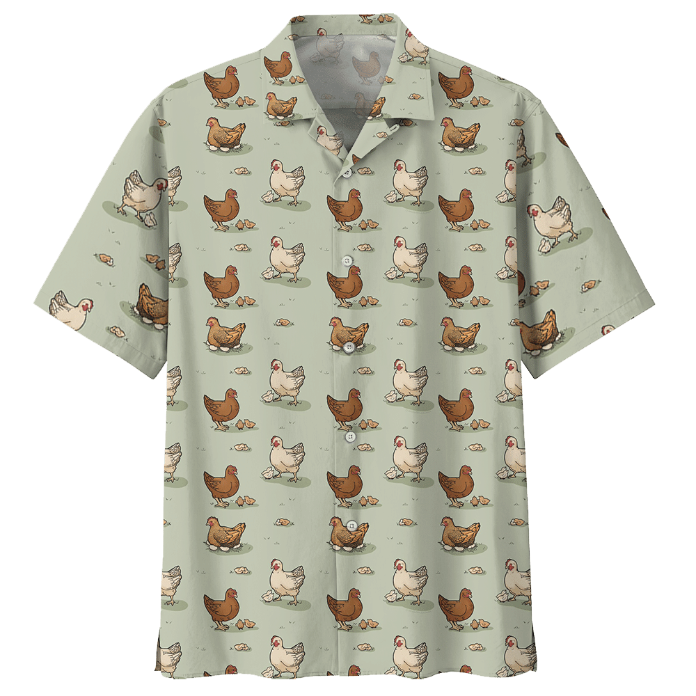 Chicken Hawaiian Shirt For Men Women