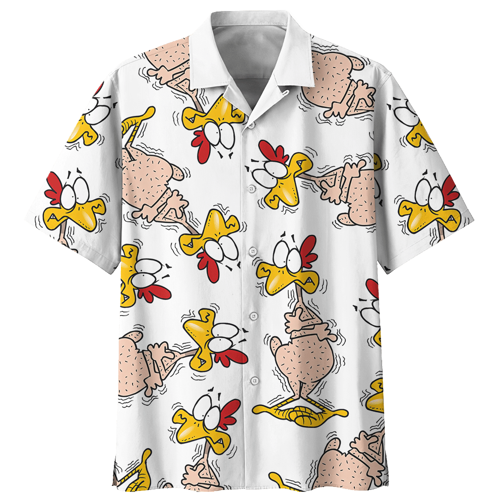 Chicken Hawaiian Shirt Black For Men Women