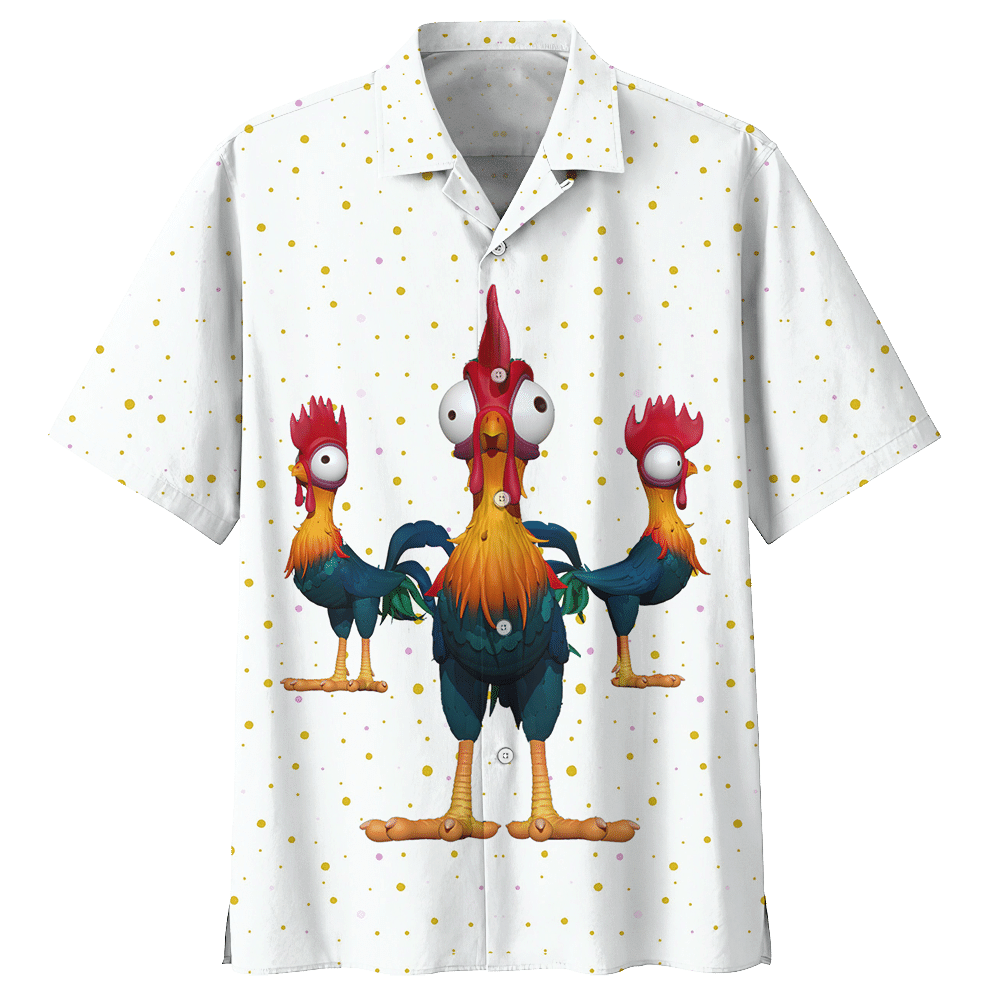 Chicken Hawaiian Shirt Navy For Men Women