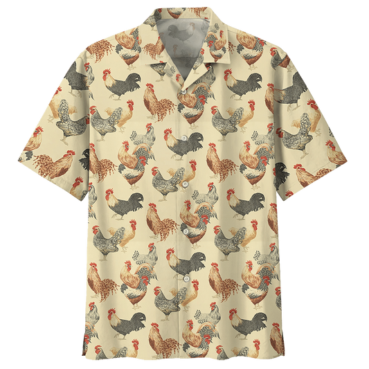 Chicken Hawaiian Shirt For Men Women