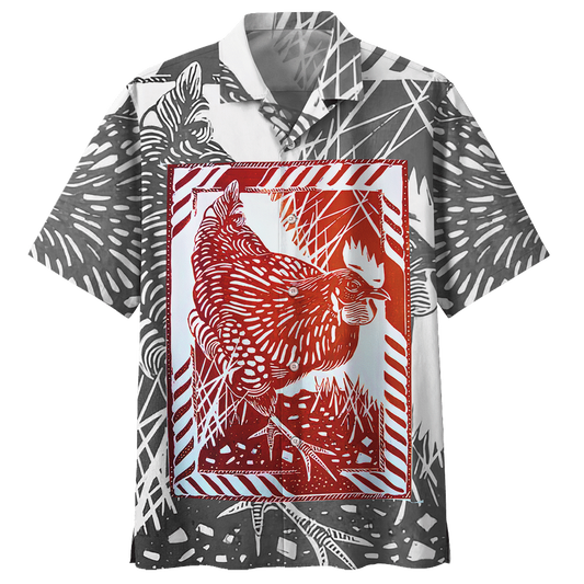 Chicken Hawaiian Shirt For Men Women