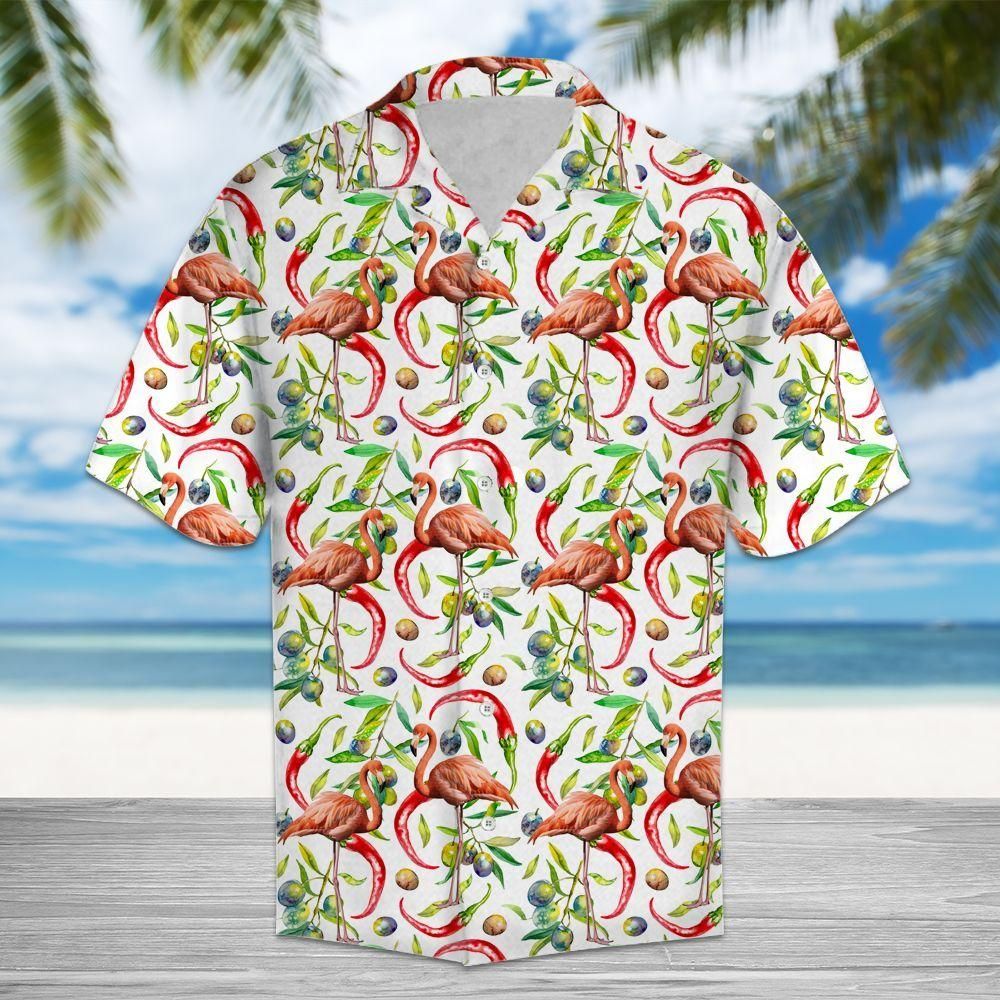 Chili Peppers Flamingo Multicolor Unique Design Hawaiian Shirt For Men Women