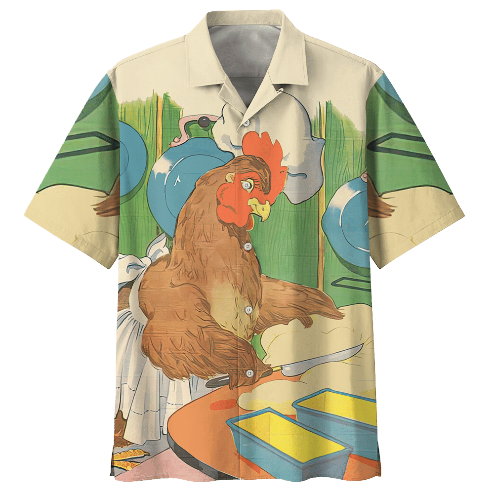 Cooking Chicken Hawaiian Shirt For Men Women