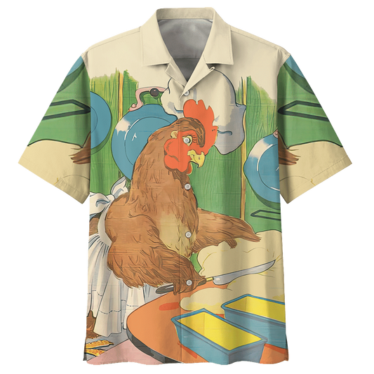 Cooking Chicken Hawaiian Shirt For Men Women