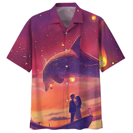 Dolphin Couple Hawaiian Shirt For Men Women