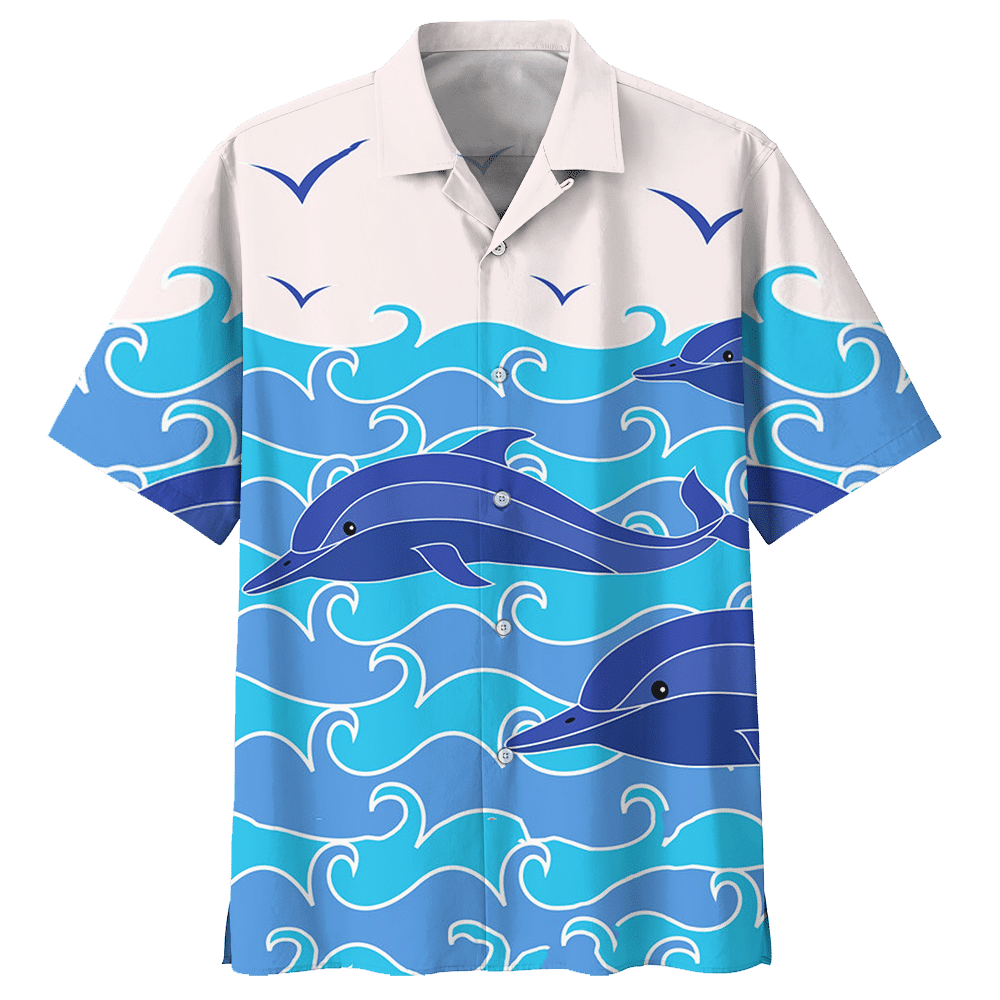 Dolphin Hawaiian Shirt For Men Women