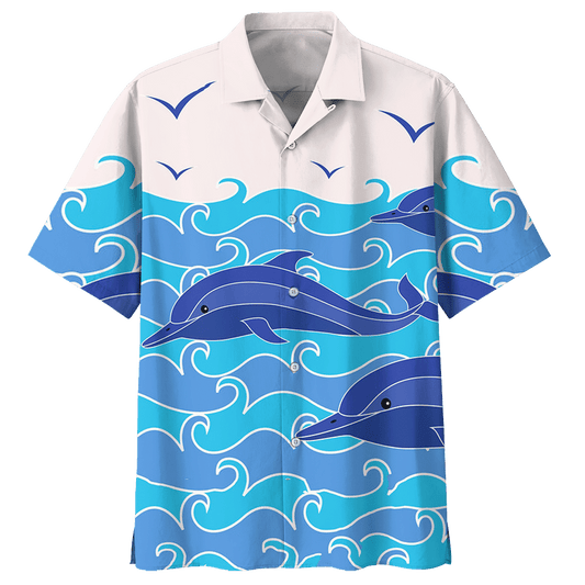 Dolphin Hawaiian Shirt For Men Women