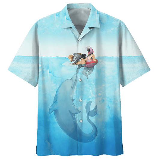 Dolphin Hawaiian Shirt For Men Women