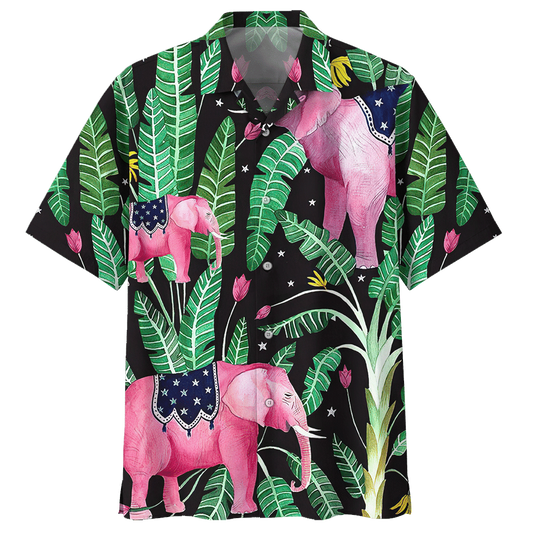 Elephant Banana Tree Hawaiian Shirt For Men Women