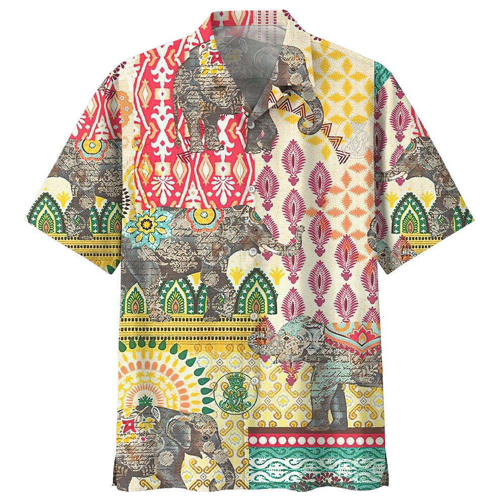 Elephant Hawaiian Shirt For Men Women