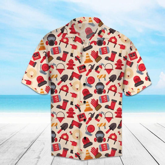 Firefighter Multicolor Nice Design Hawaiian Shirt For Men Women