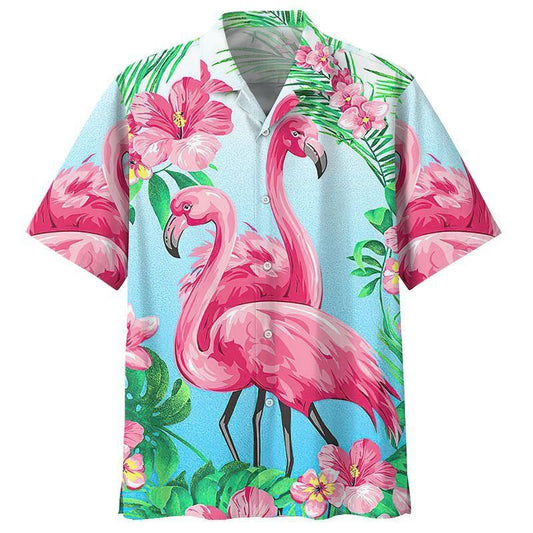 Flamingo Colorful Best Hawaiian Shirt For Men Women Tees