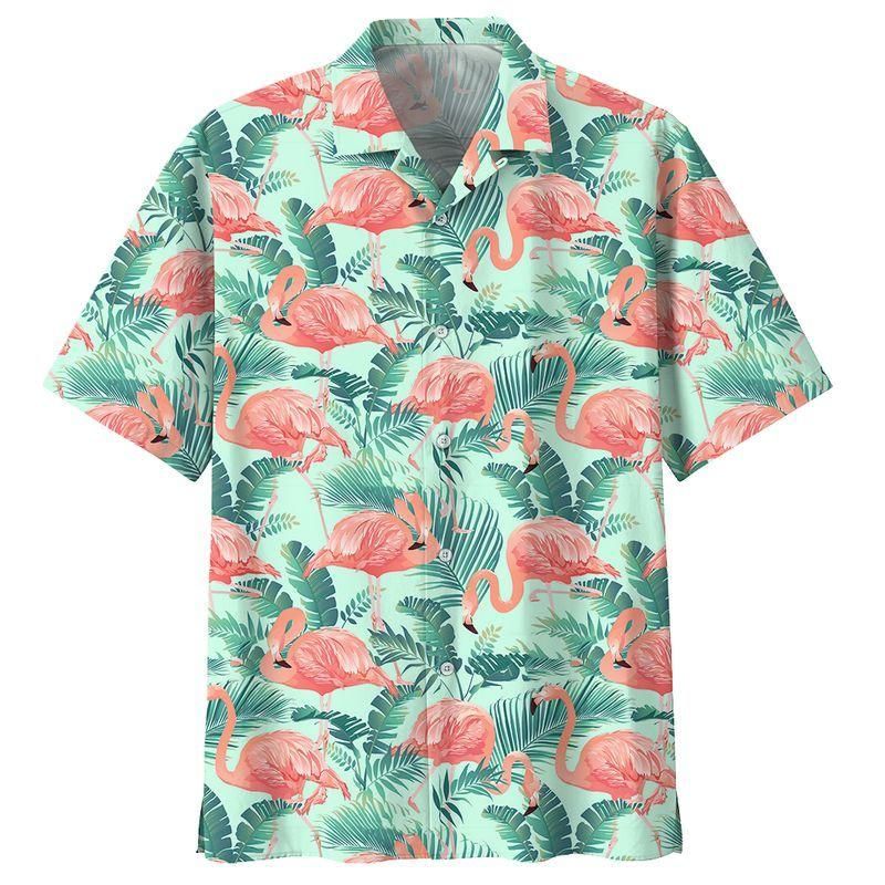 Flamingo Colorful Best Hawaiian Shirt For Men Women Tshirt