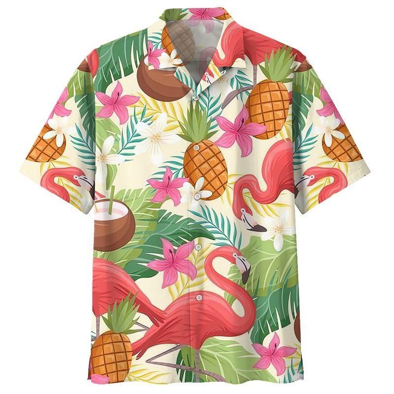 Flamingo Colorful Best Hawaiian Shirt For Men Women