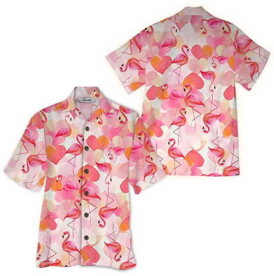 Flamingo Hawaiian Shirt For Men Women