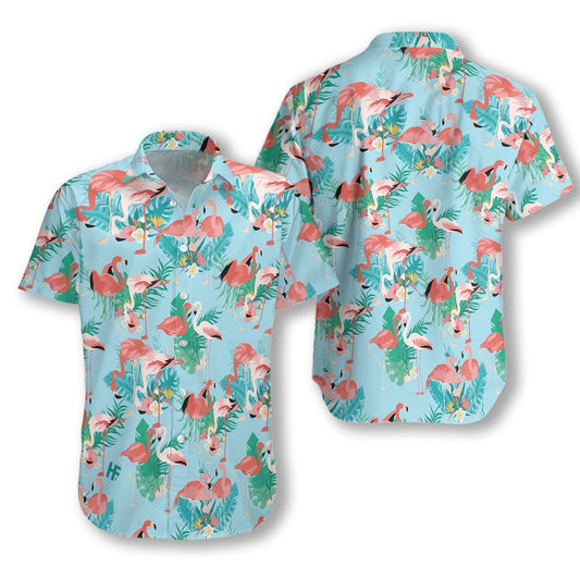 Flamingo Hawaiian Shirt For Men Women