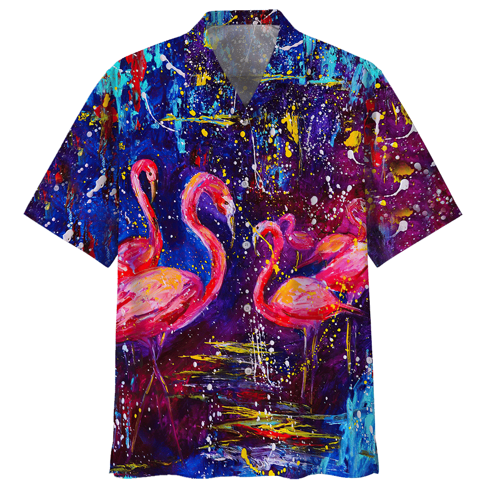 Flamingo Hawaiian Shirt For Men Women