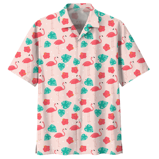 Flamingo Hawaiian Shirt For Men Women