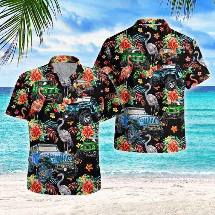 Flamingo In Summer Hawaiian Shirt For Men Women