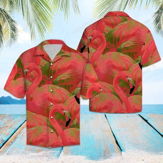 Flamingo Pink Nice Design Hawaiian Shirt For Men Women