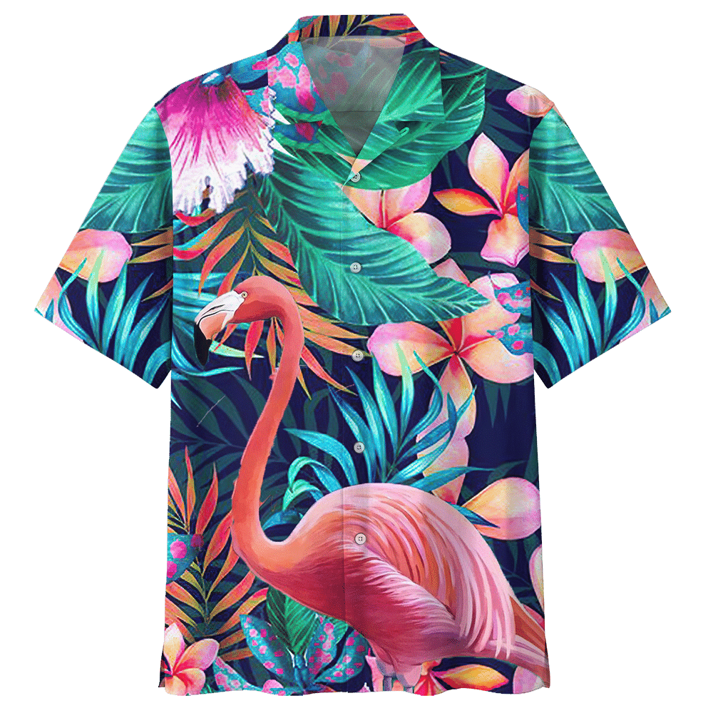 Flamingo Tropical Hawaiian Shirt For Men Women