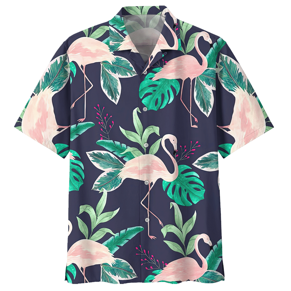 Flamingo Tropical Pattern Hawaiian Shirt For Men Women