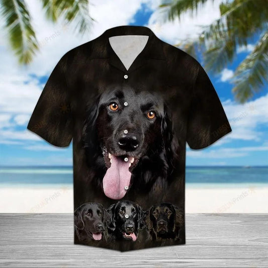 Flat Coated Retriever Black Nice Design Hawaiian Shirt For Men Women