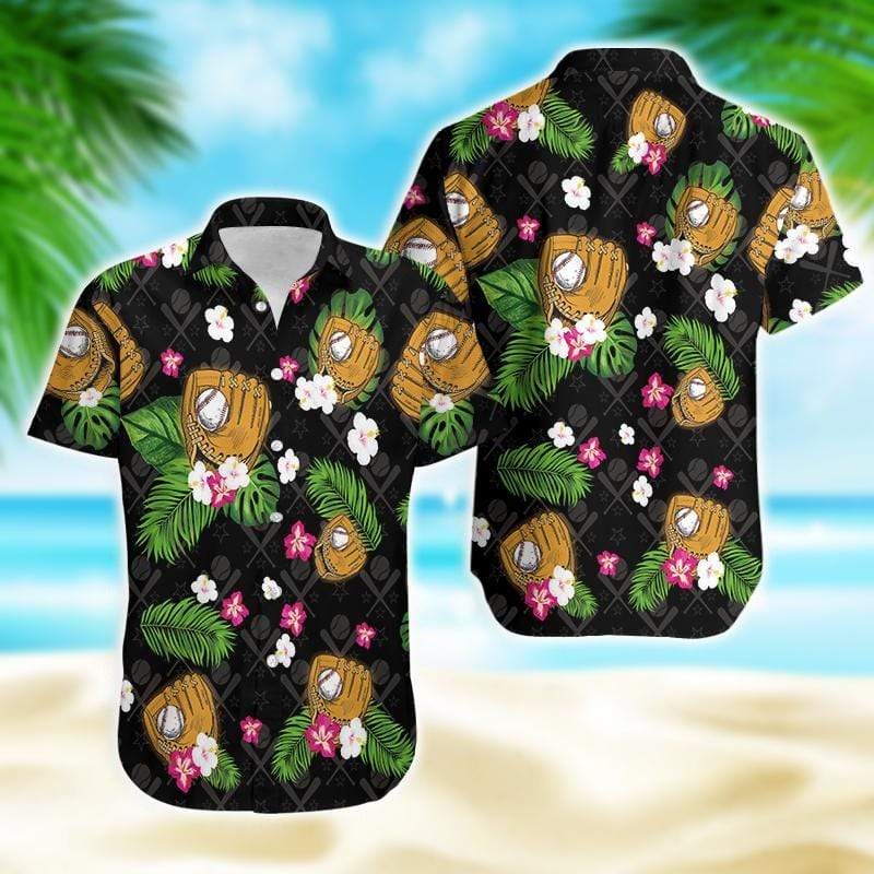 Floral Baseball Summer Tropical Hawaiian Aloha Shirt For Men Women