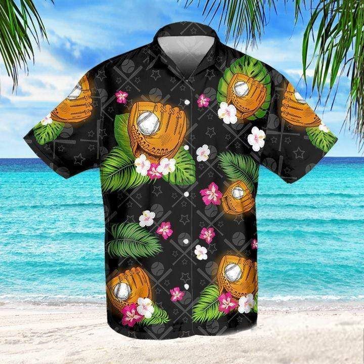 Floralbaseball Summer Tropical Hawaiian Aloha Shirt For Men Women