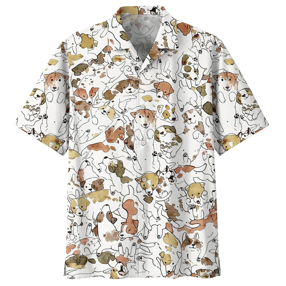 Golden Retriever Dog Playing Hawaiian Shirt For Men Women