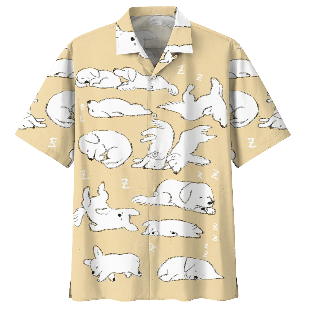 Golden Retriever Dog Sleeping Hawaiian Shirt For Men Women