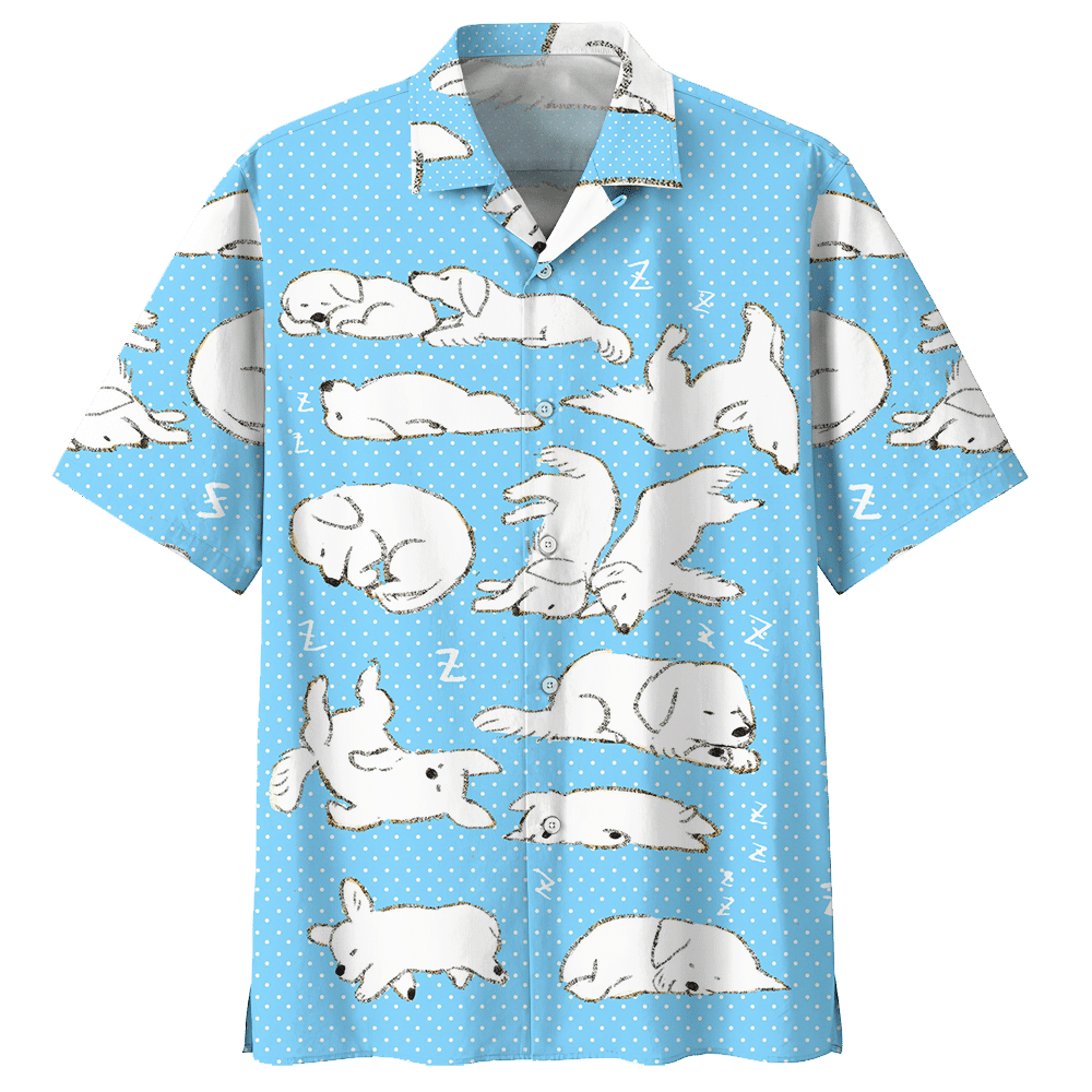 Golden Retriever Dog Sleeping Hawaiian Shirt For Men Women