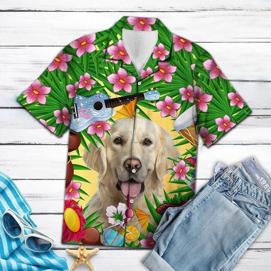 Golden Retriever Summer Party Colorful Best Design Hawaiian Shirt For Men Women