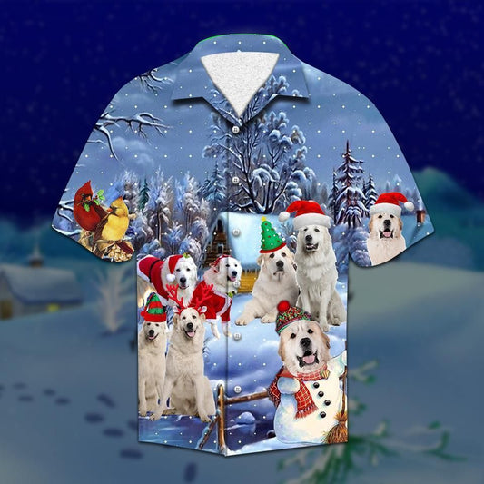 Great Pyrenees Christmas Hawaiian Shirt For Men Women