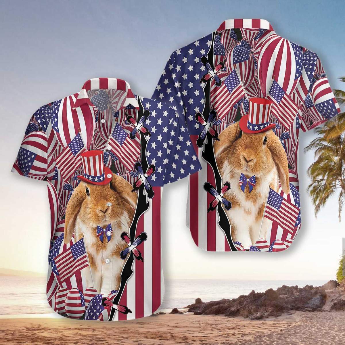 Happy Easter Day America Hawaiian Shirt For Men Women