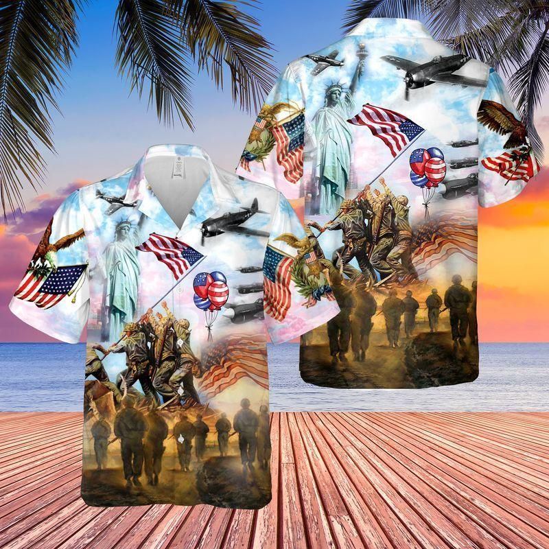 Happy Independence Day 4th Of July Multicolor Amazing Design Hawaiian Shirt For Men Women