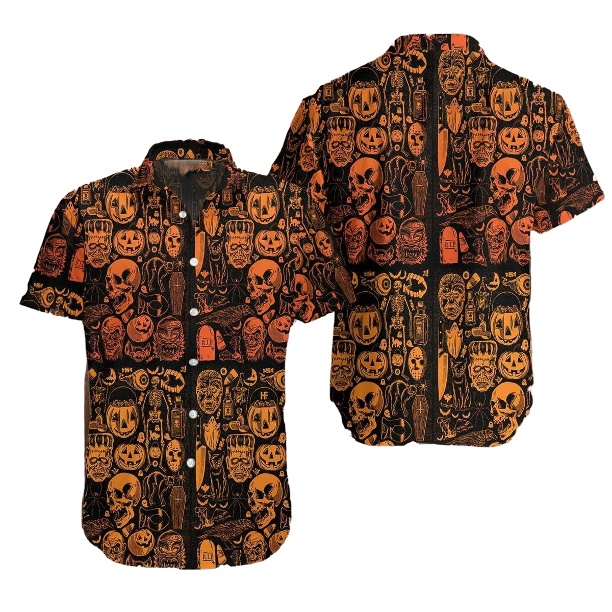 Hawaiian Aloha Shirt Everyday Is Halloween For Men Women